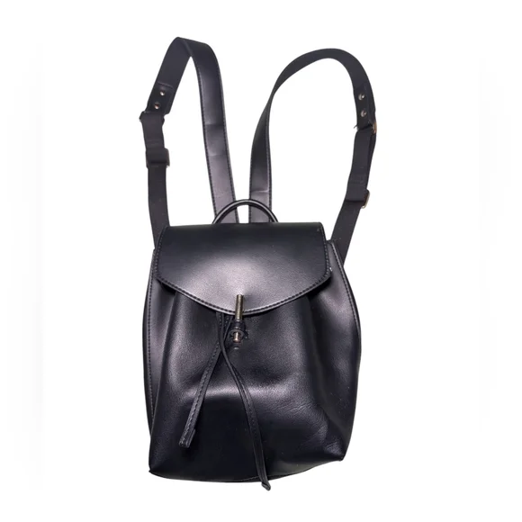 Topshop | Bags | Topshop Elegant Black Leather Backpack  display picture 3